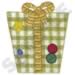 Gingham Present embroidery design