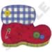 Christmas Boot embroidery design