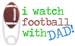 I Watch Football embroidery design