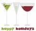 Happy Holidays embroidery design
