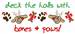 Deck The Halls embroidery design