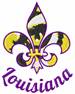 Louisiana embroidery design
