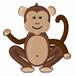 Monkey embroidery design