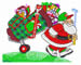 Santa Golfing embroidery design