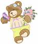 Teddy With Butterfly embroidery design