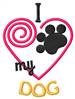 Dog embroidery design