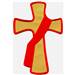 Applique cross embroidery design