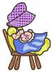 GIRL EMBROIDERING embroidery design