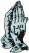 PRAYING HANDS embroidery design