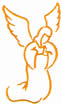 ANGEL PRAYING embroidery design