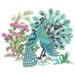 Peacocks embroidery design
