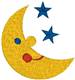 Smiling Moon embroidery design