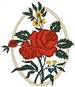 Flowers in Frame embroidery design