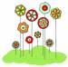 Stylish Flowers embroidery design