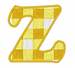 Gingham  Z embroidery design