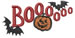 Boooo! embroidery design