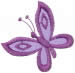 Purple Butterfly embroidery design