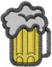 Foaming Beer Mug embroidery design