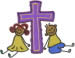 Christian Stick Kids embroidery design