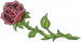 Long Stem Rose embroidery design