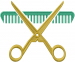 Barber Scissors embroidery design