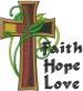 Faith Hope Love embroidery design