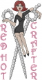 Red Hot Crafter embroidery design