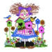Birdhouse Girl embroidery design