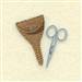 Antique Scissors & Case embroidery design