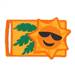 Sun Travel Tag embroidery design