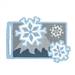 Snowflake Travel Tag embroidery design