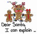 Dear Santa embroidery design