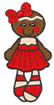 Gingerbread Girl embroidery design