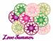 Love Summer embroidery design