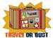 Travel Or Bust embroidery design