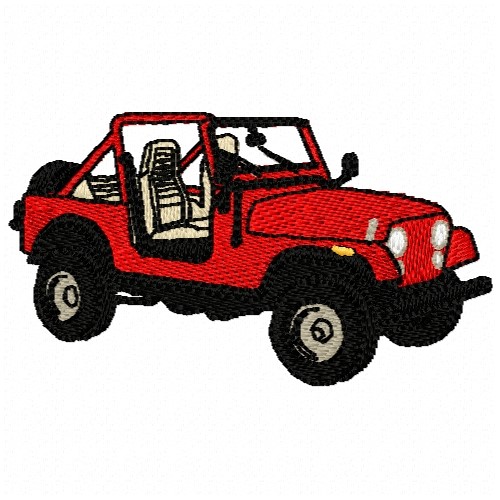 Jeep embroidery design #4