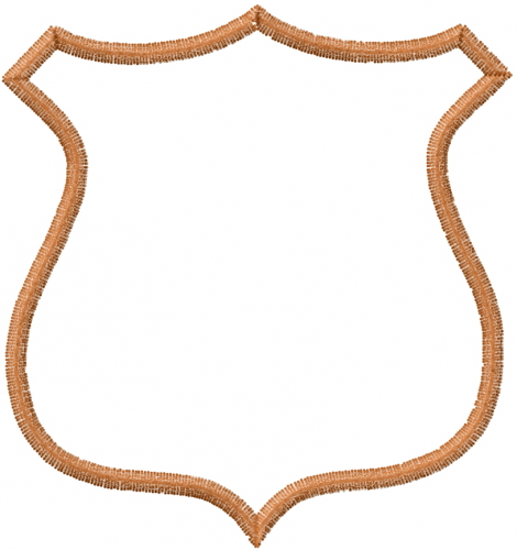 Outlines ATG Freedesigns Embroidery Design Shield Outline From Anns Club