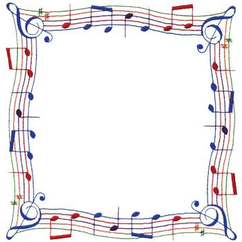 Music+Page+Borders ... Embroidery Design: Music Note Border from Dakota Collectibles