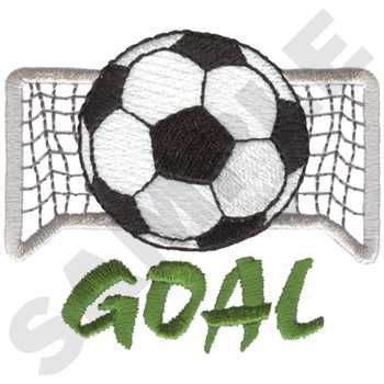Sports embroidery design soccer goal from dakota collectibles