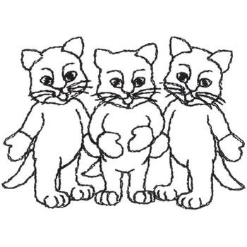 kittens outline