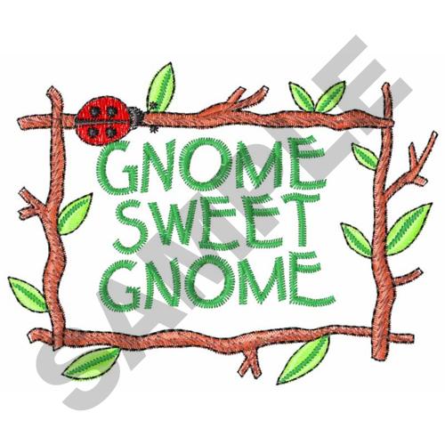 gnome embroidery design