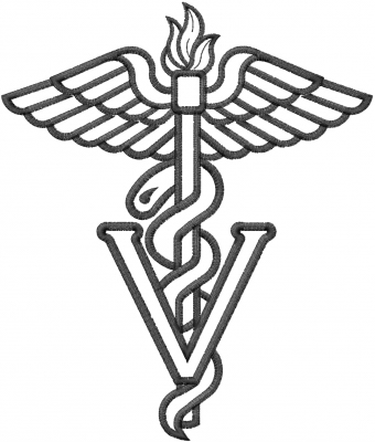 Animals embroidery design veterinarian caduceus from machine Animals embroidery design veterinarian caduceus from machine
