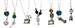 Sew Charming Pendants - Assorted embroidery supplies