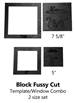 Block Template & Fussy-Cut Window Combo (2 size set): 5" and 7 5/8" embroidery supplies