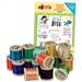 Domestic Goddess Designs Collection CD with Madeira 18 Spool Gift Box embroidery supplies