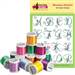 Blooming Alphabets I 18 Spool Madeira Thread Kit embroidery supplies
