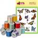 Butterflies I With Madeira 18-Spool Thread Kit embroidery supplies