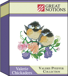 MACHINE EMBROIDERY DESIGNS ON CD OR USB CHICKADEES COLLECTION