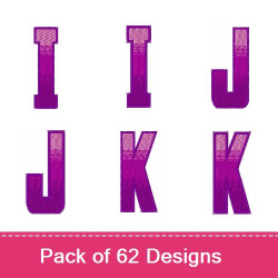 Ombre Fade Font Embroidery Designs | AnnTheGran.com