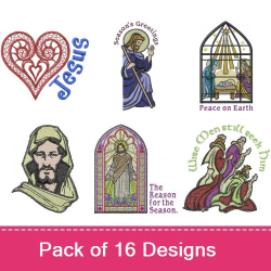 Christmas Nativity Embroidery Designs | AnnTheGran.com